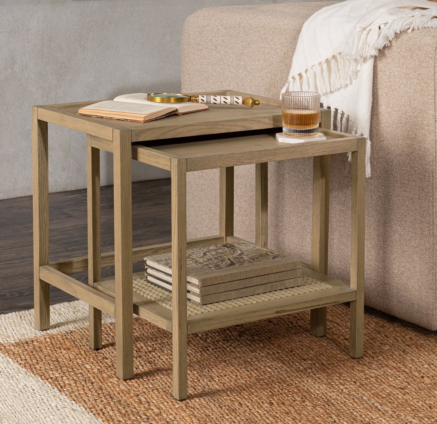 Devin - Solid Wood Nesting Accent Tables