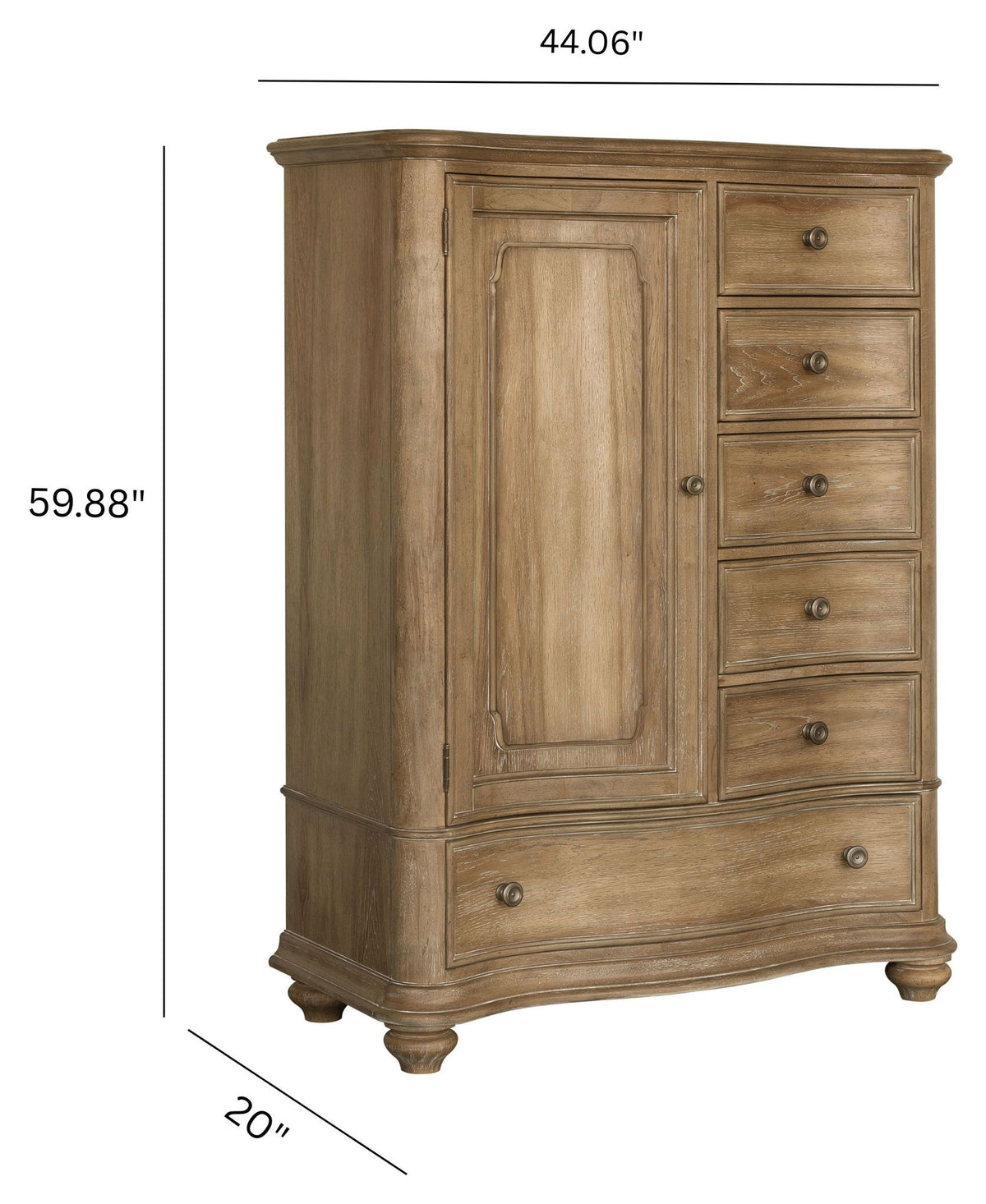 Weston Hills - Door Chest - Flax Seed