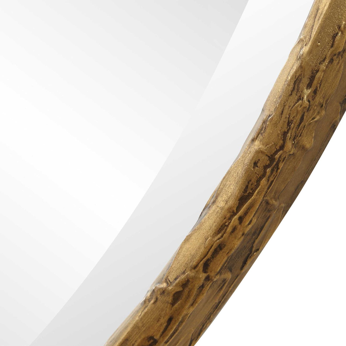 Sutton - Aged Gold Round Mirror