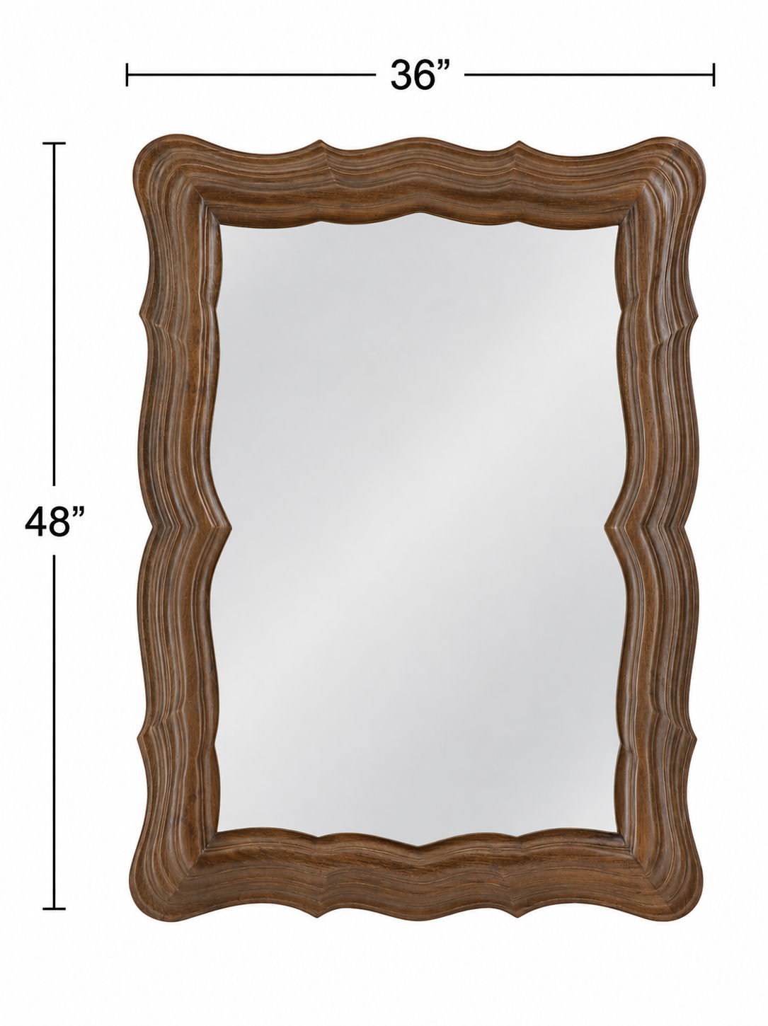 Elodie - Wall Mirror - Brown