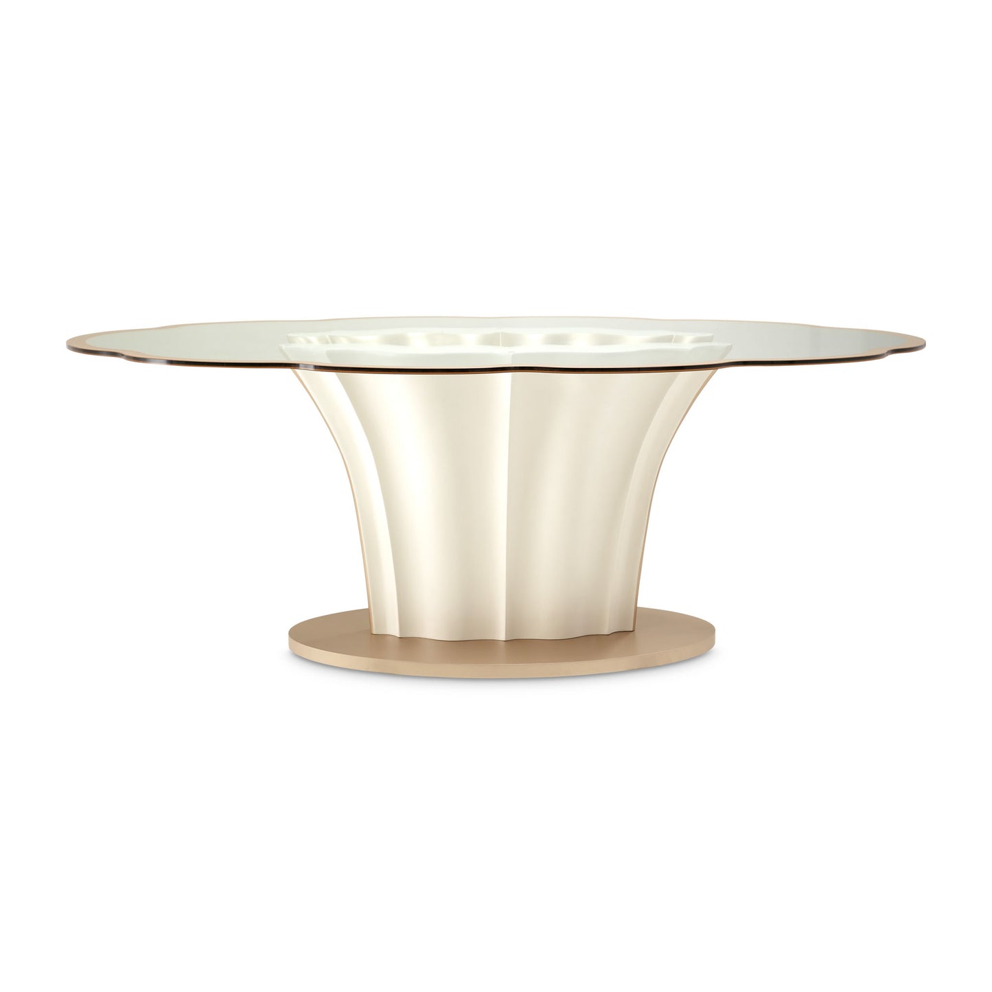London Place - Entry Table - Creamy Pearl