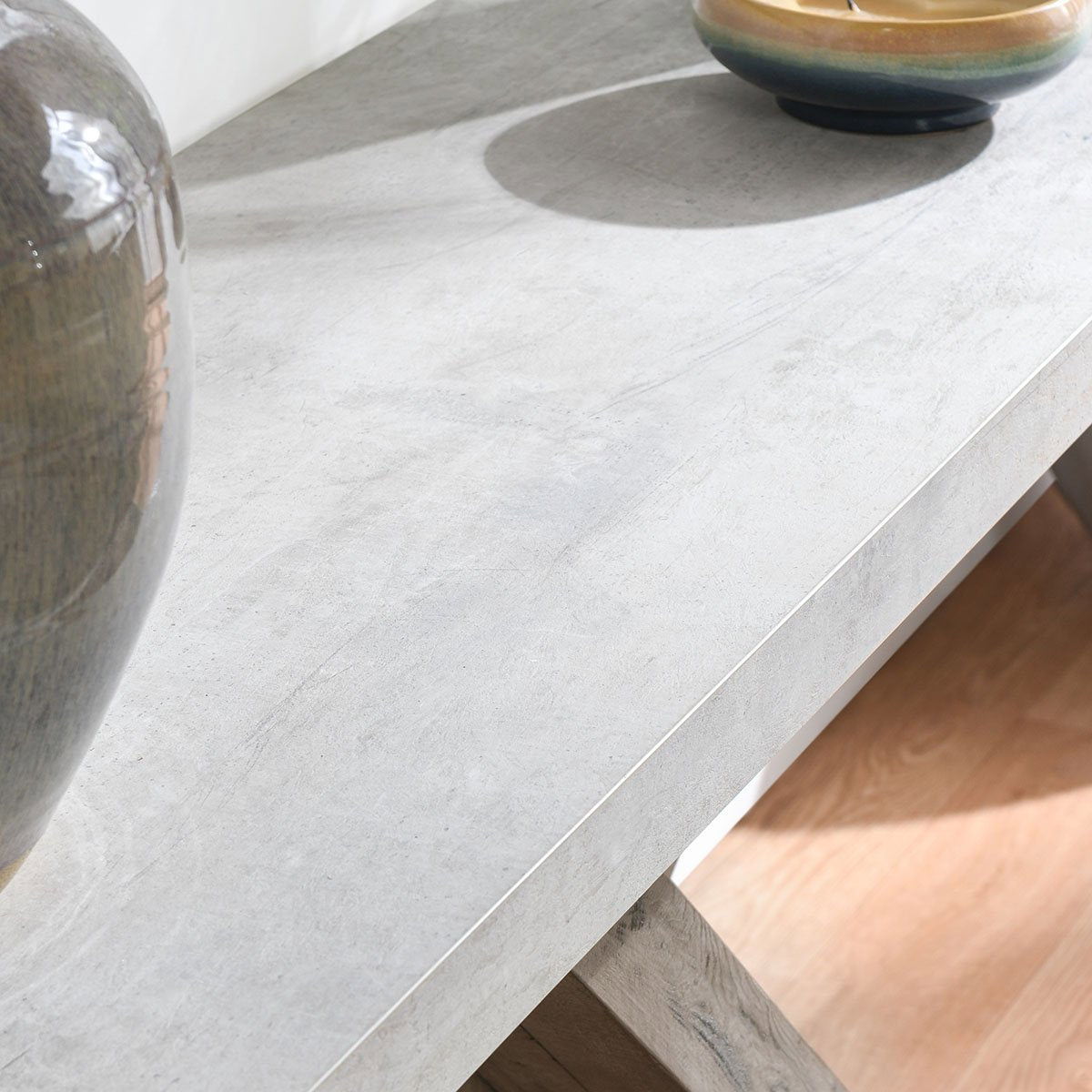 Durant - Console Table - Distressed Gray / Weathered Chalk