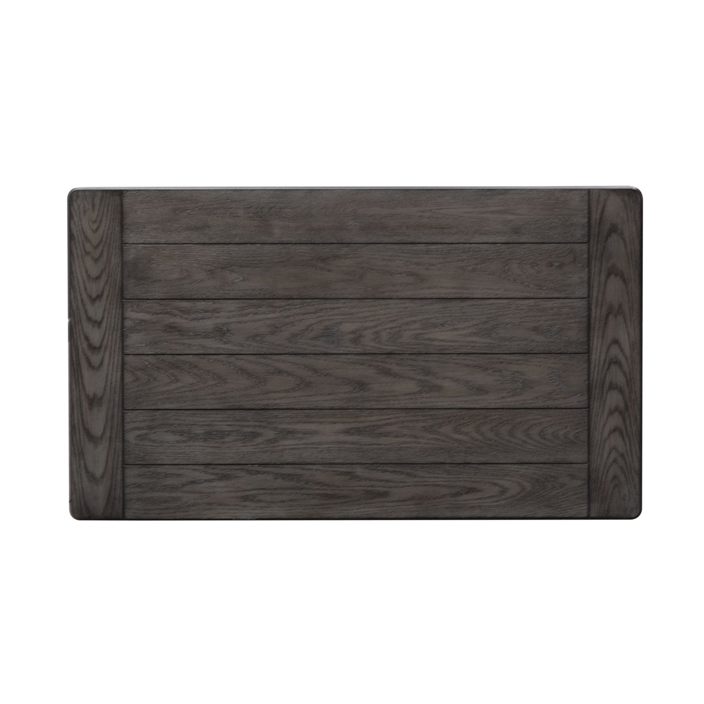 Allyson Park - Rectangular Cocktail Table - Wirebrushed White / Charcoal