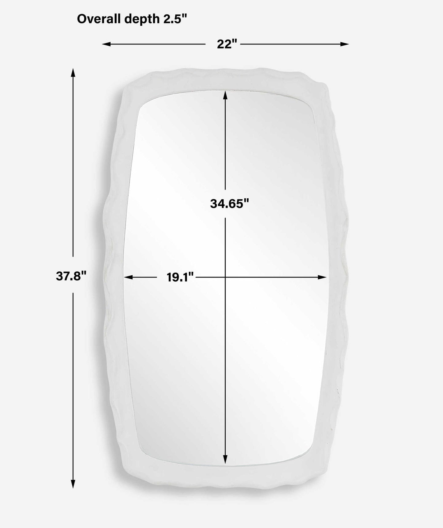 Marbella - Mirror - White
