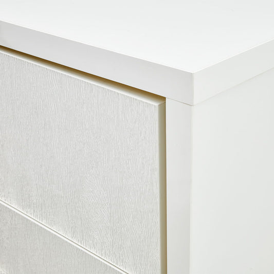Palm Gate - 6-Drawer Chest - Cloud White
