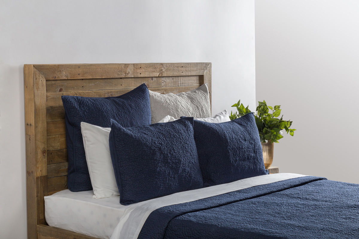 Elara - Standard Sham - Indigo