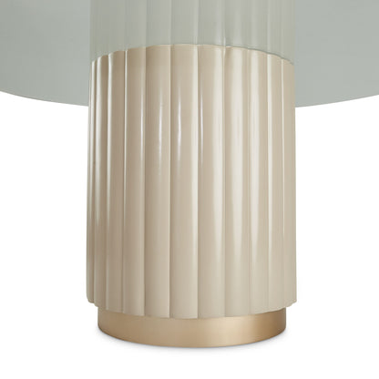 Malibu Crest - Round Dining Table - Chardonnay