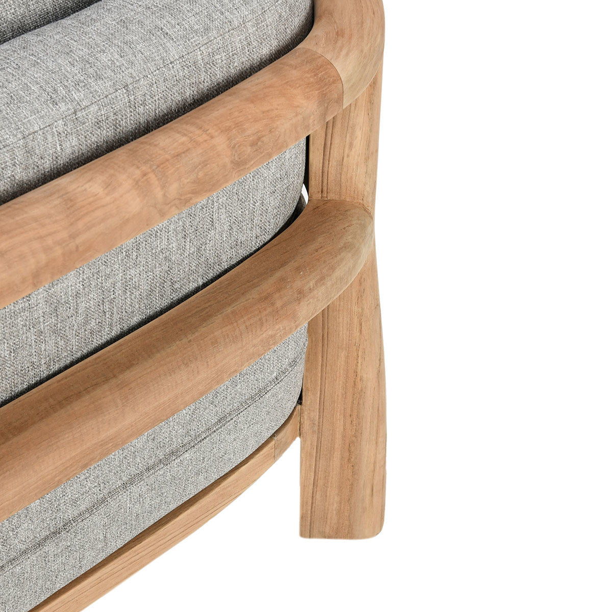 Aston - Outdoor Accent Chair - Natural / Gray