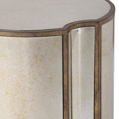 Harlow - Mirrored Accent Table - Gold