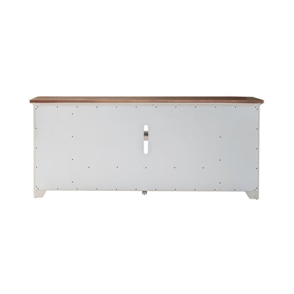 Fireplace TV Consoles - 80" Fireplace TV Console FTS - Brown
