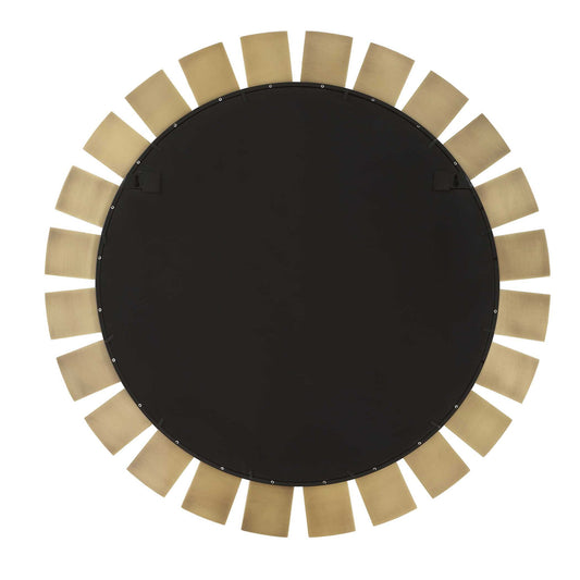 Toluca - Round Mirror - Brass