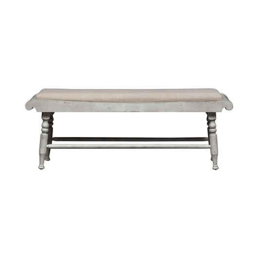 Whitney - Bench - Antique Linen / Weathered Gray