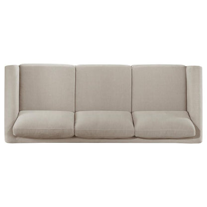 Islington - Fabric Upholstered Panel Arm Sofa - Taupe