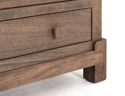 Atenas - Console With 4 Drawer And 2 Doors - Brown