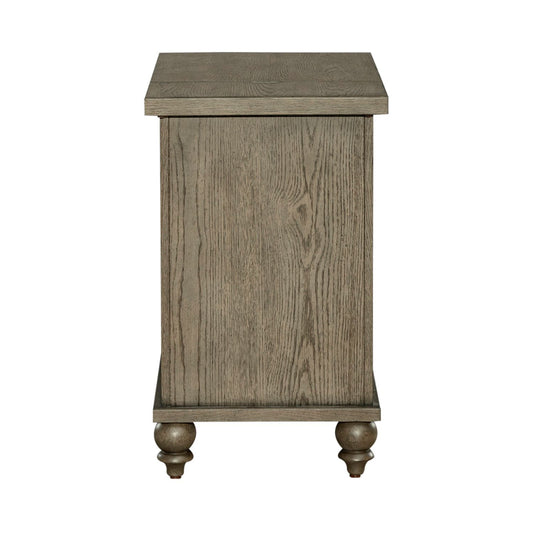 Americana Farmhouse - Chair Side Table - Dusty Taupe