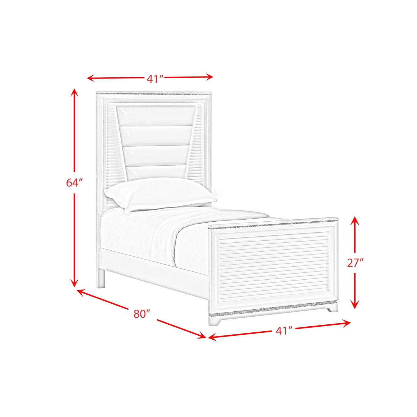 Denmark - Upholstered Bed With LED