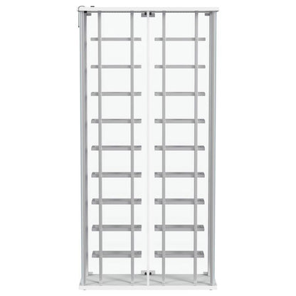 Montara - Tempered Glass Wine Storage LED Curio Cabinet - Chrome