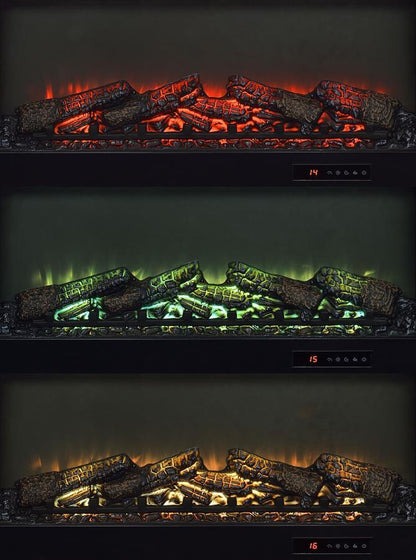 Enfield - 71" TV Stand Fireplace Media Console - Dark Pine