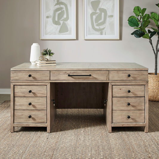 Proximity Place - Jr Executive Desk Top - Barley Buff