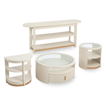 Sloan - Round End Table - Frost