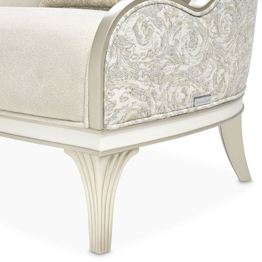 La Marisia - Chenille Accent Chair - Tranquil / Light Champagne