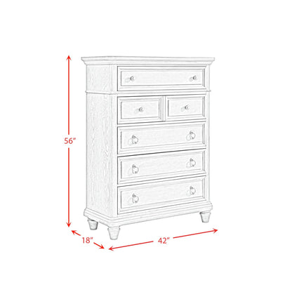 Whit-Ash - Panel Bedroom Set With Door Chest
