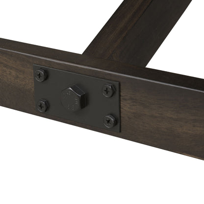 Double Bridge - Gathering Table Base - Dark Chestnut