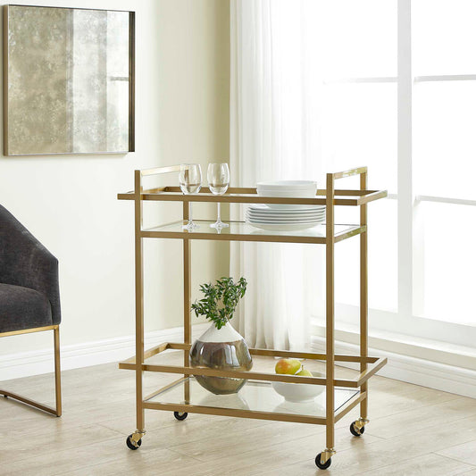 Erena - Bar Cart - Brass