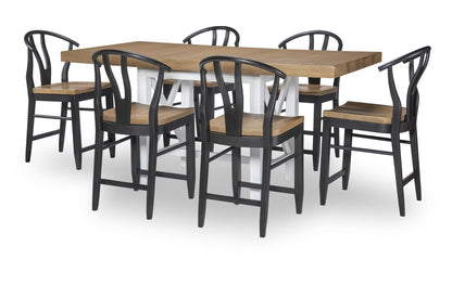 Franklin - Wishbone Back Counter Height Chair (Set of 2)