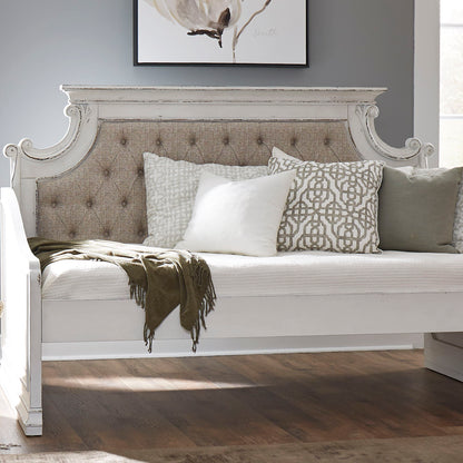 Magnolia Manor - Twin Daybed Upholstered Back - Antique White