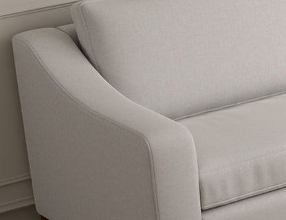Natural Parota - Loveseat - Mink Withe