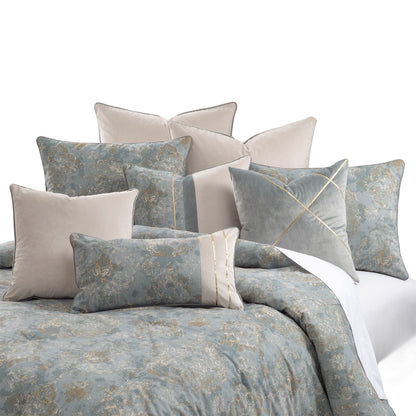 Debonair - 10-Piece King Comforter Set - Mist