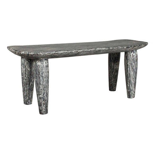 Fade To Black - Wood Bench - Black / White