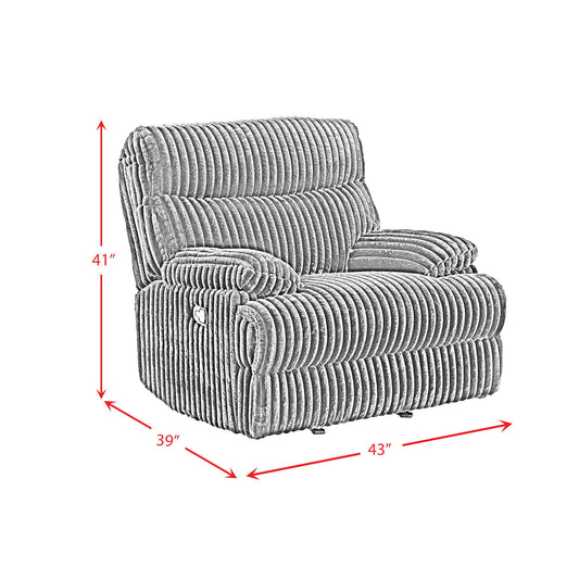 Admiral - Motion Recliner - Black