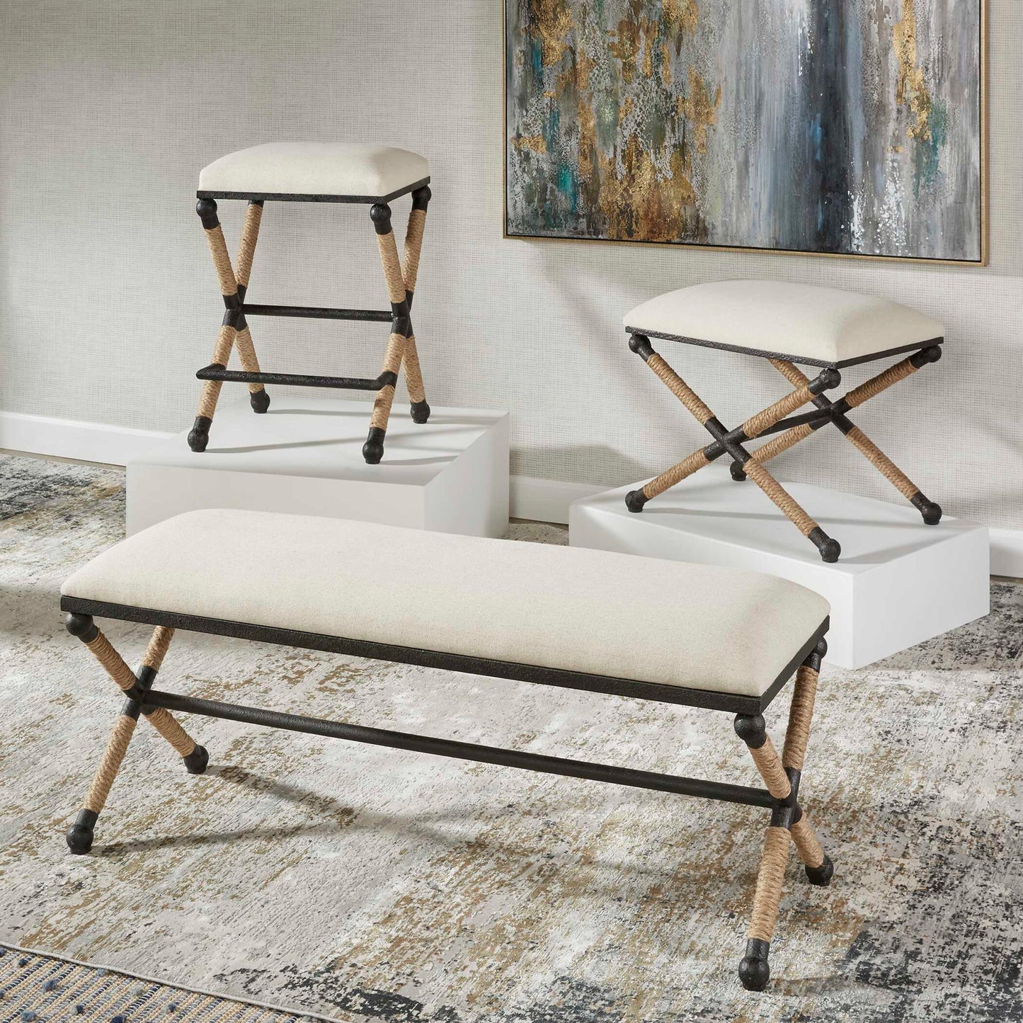 Firth - Rustic Counter Stool