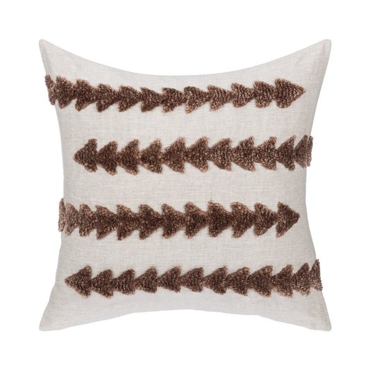 Essay - 22" x 22"Pillow - Frothed Brown
