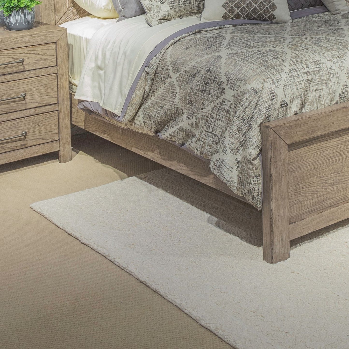 Skyview Lodge - Panel Bed Rails - Cobblestone
