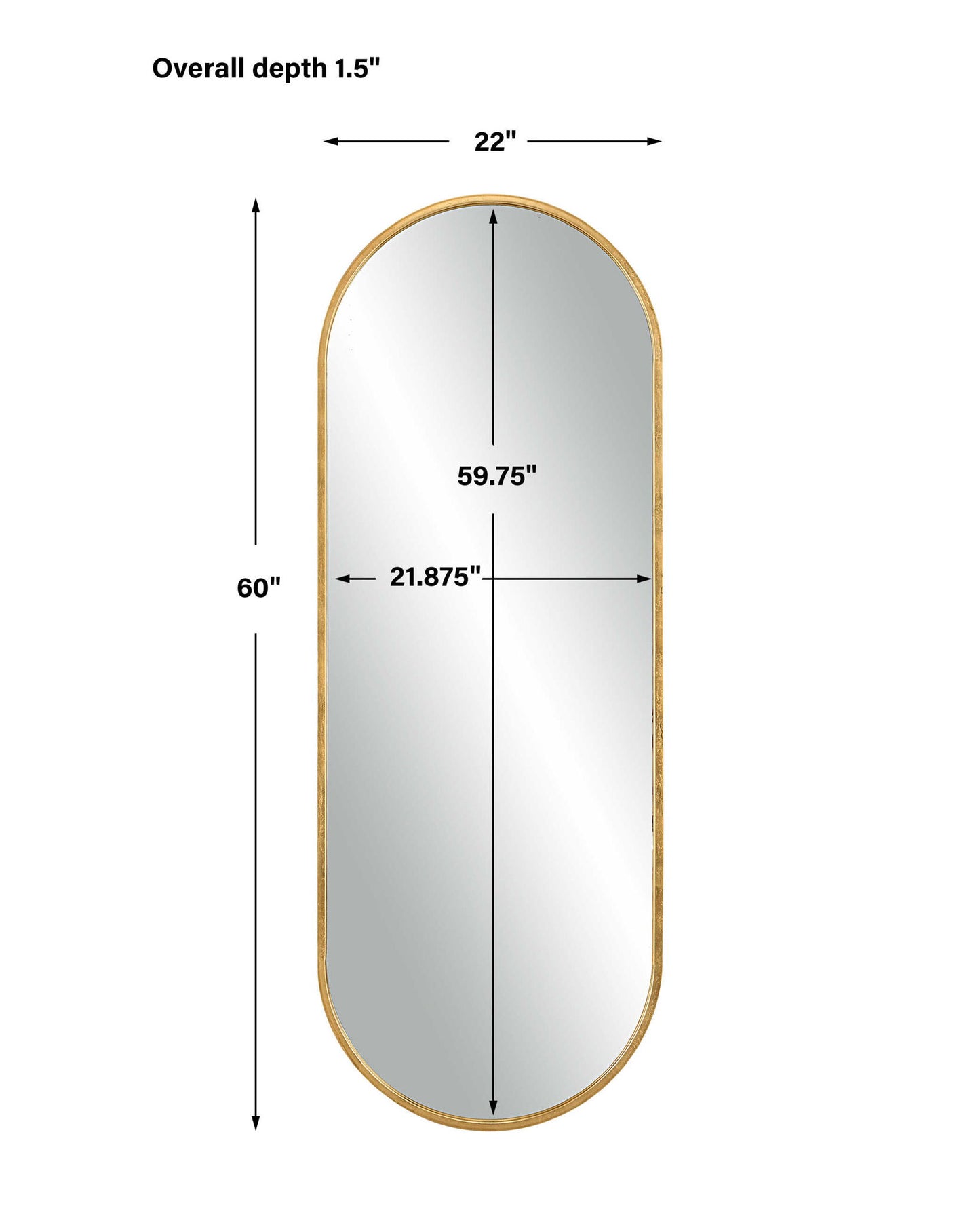 Varina - Oval Mirror