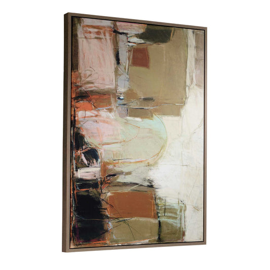 Palace Walls - Framed Abstract Art - Black / Blue / Brown / Green / Orange / Pink / Purple / White / Yellow