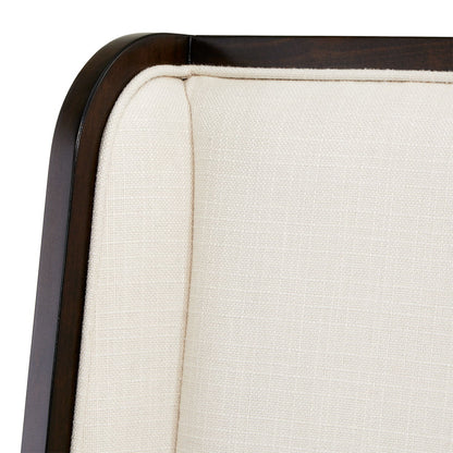 Belmont Place - Desk Chair - White / Dark Brown