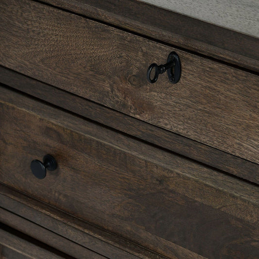 Adelaide - Wood 3 Drawer Nightstand - Cocoa Brown