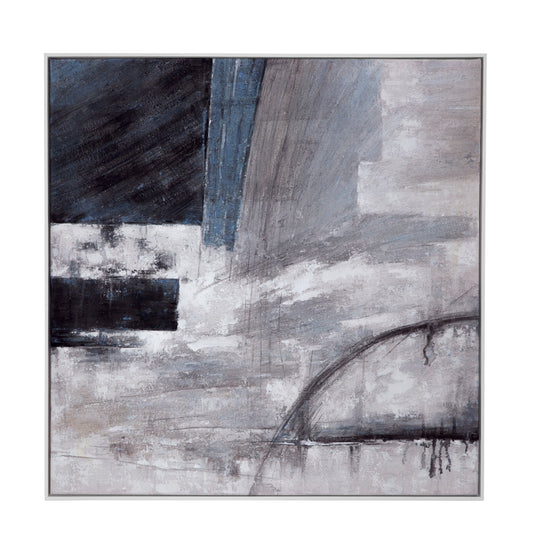 Yuma Canvas Art - Gray