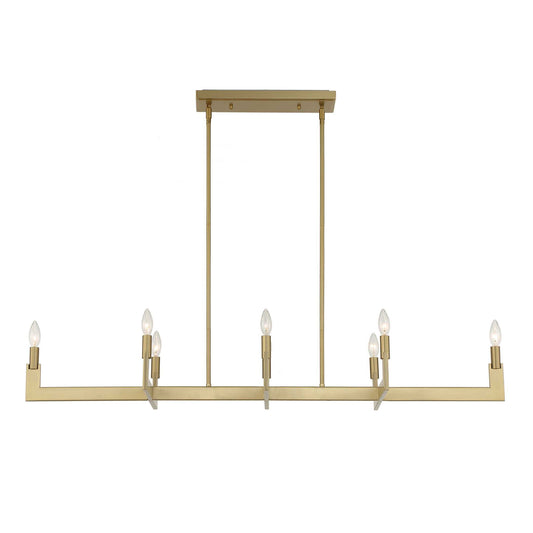 Cordoba - 8 Light Linear Chandelier - Gold