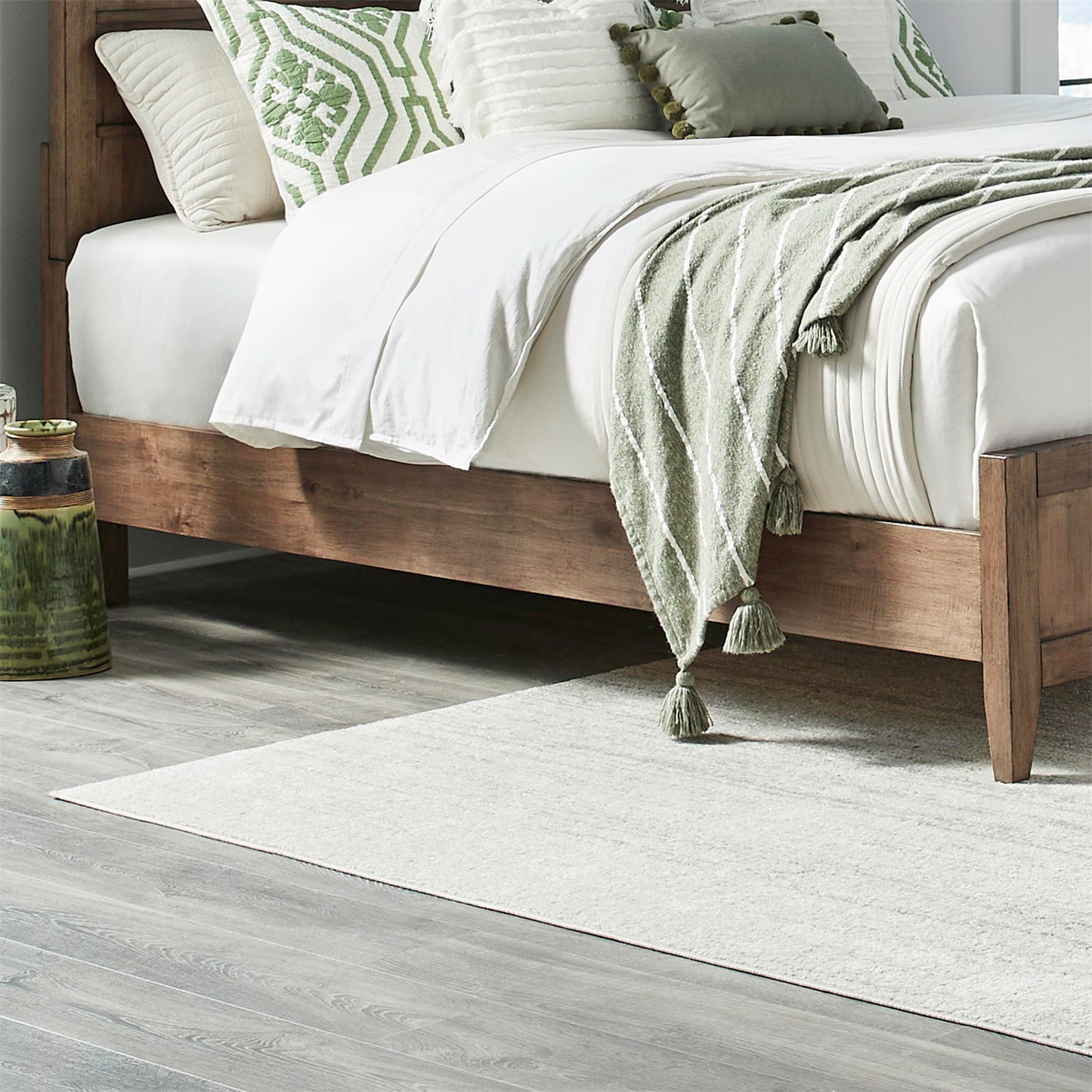 Shaker Lakes - California King Panel Bed Rails - Harvest Brown