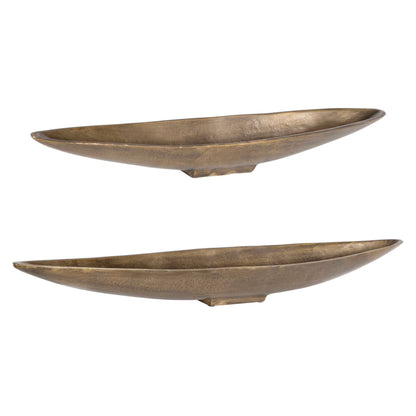 River - Run Bowls (Set of 2) - Antique Brass