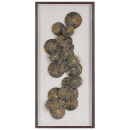 The Times - Shadow Box Wall Art - Light Brown