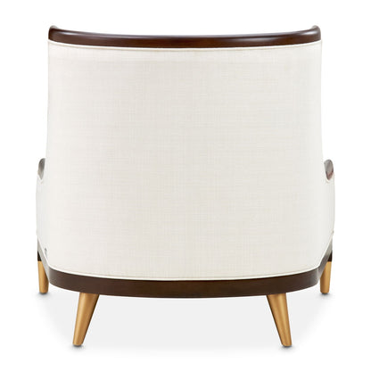 Belmont Place - Accent Chair - Cream / Espresso