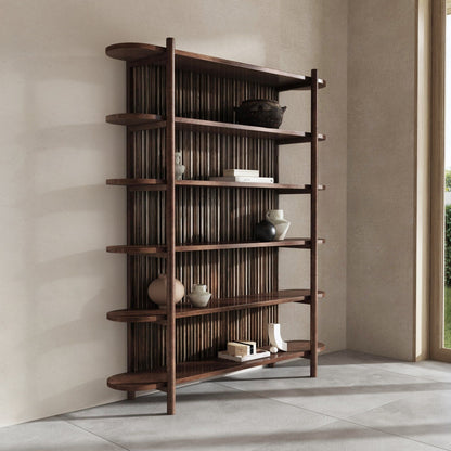 Redford - Tall Bookcase - Bark Brown