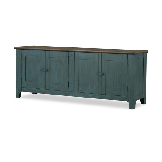 Lake House - Door Console - Sea Glass And Dried Tobacco