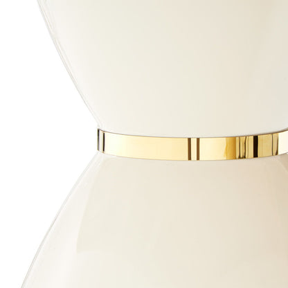 Lisbon - Double Pedestal Dining Table - Silken Matte Cream